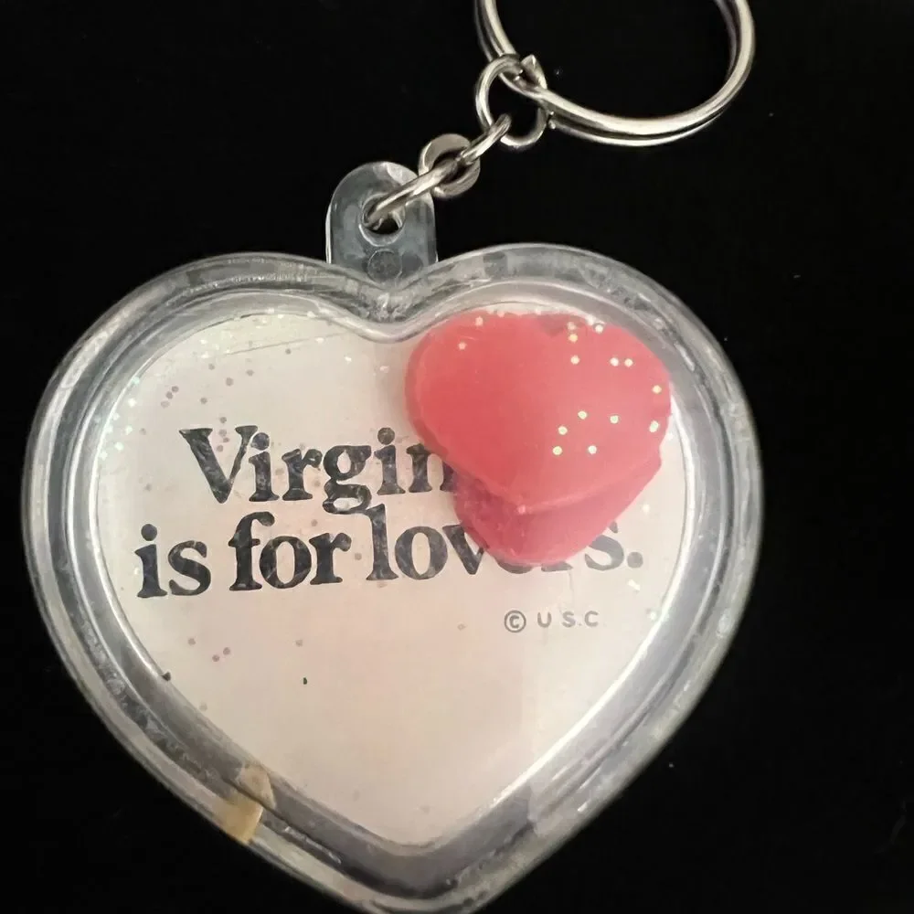 Two vintage state keychains. California and Virginia.